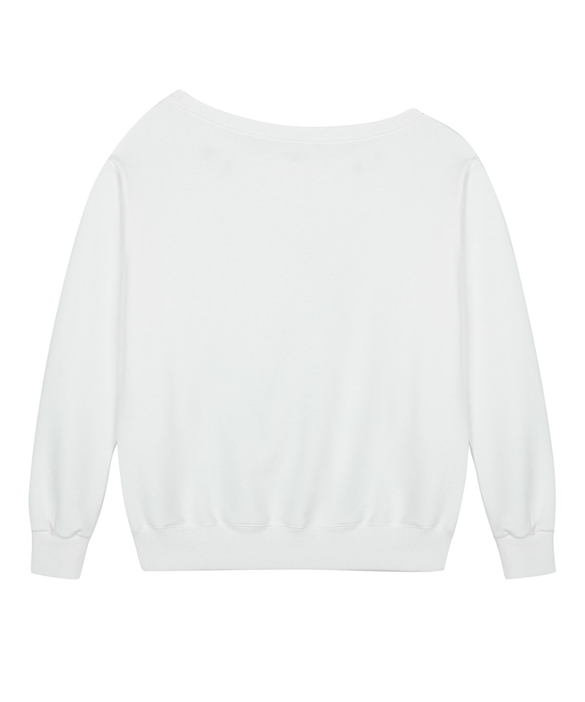 러브이즈트루(LUVISTRUE) RL EYELET ONE SHOULDER SWEATSHIRT(WHITE)