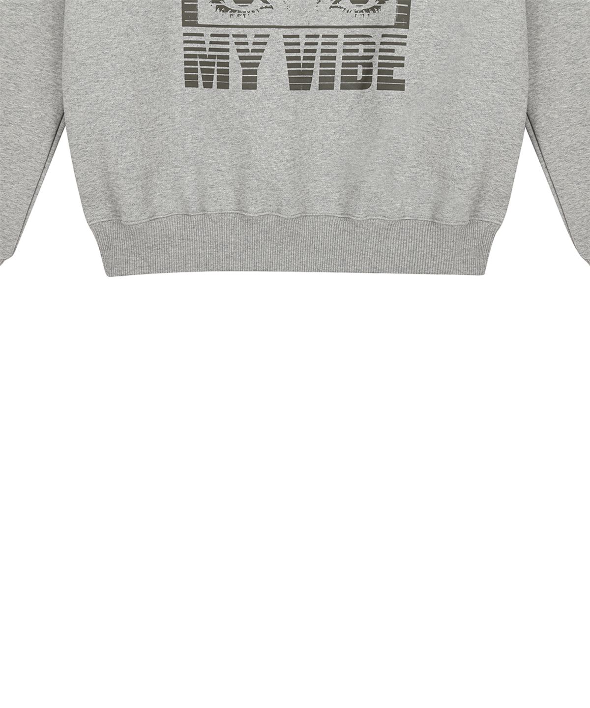 러브이즈트루(LUVISTRUE) RL EYELET ONE SHOULDER SWEATSHIRT(GRAY)
