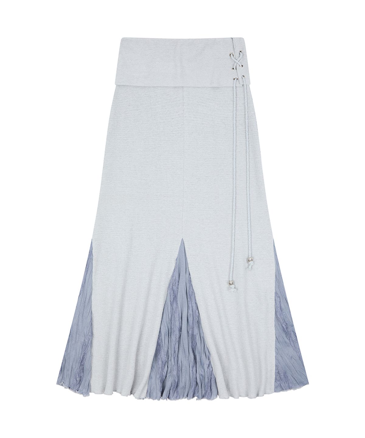 러브이즈트루(LUVISTRUE) RL FOLDING LONG SKIRT(GRAY)