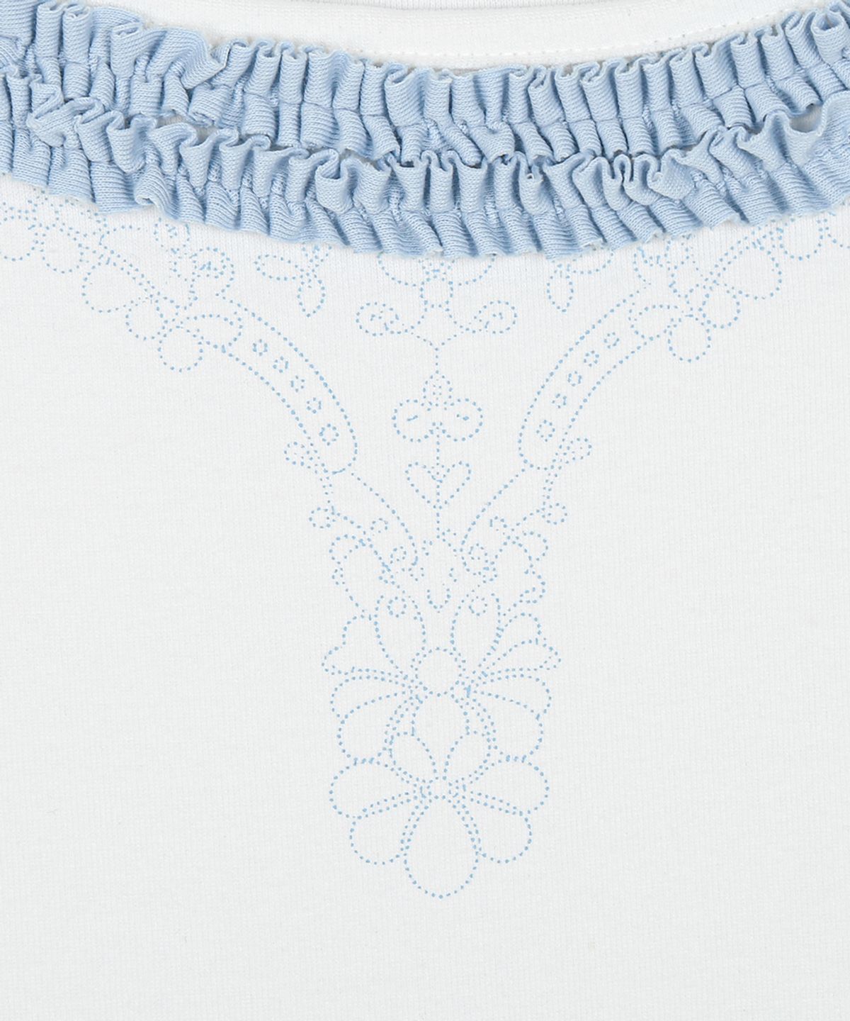 러브이즈트루(LUVISTRUE) RL FRILL SLEEVE TEE(WHITE)