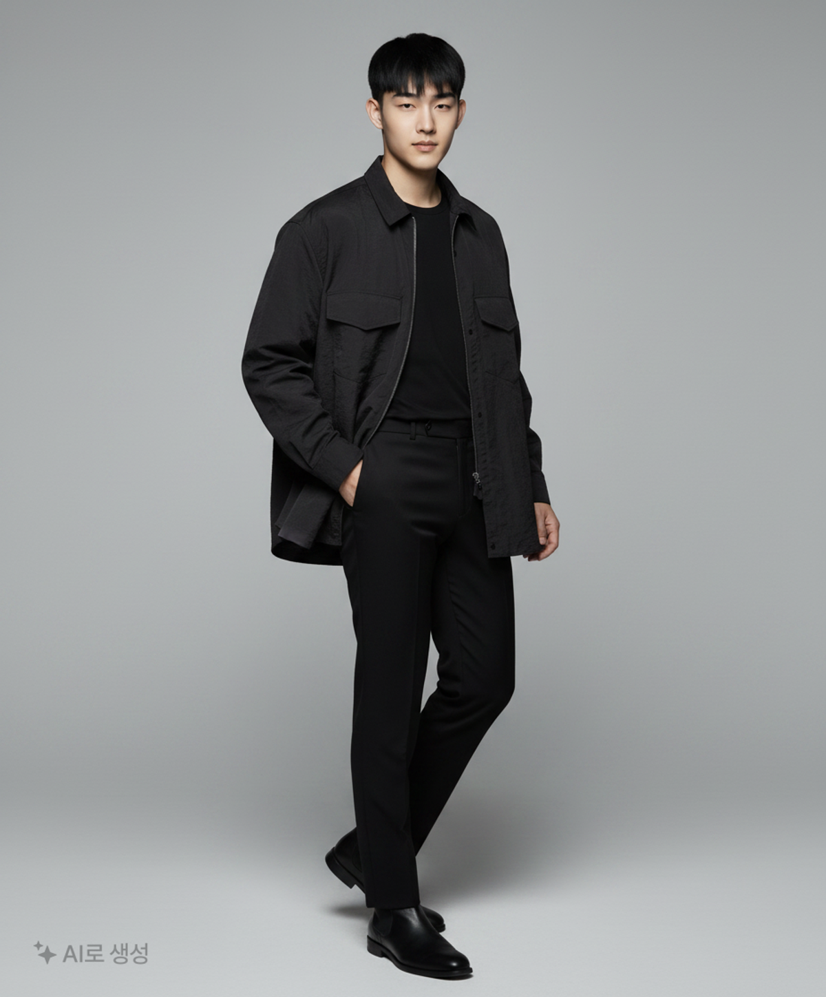 모이프(MOIF) [AW24]FLYER SHIRT JACKET / BLACK 2XL