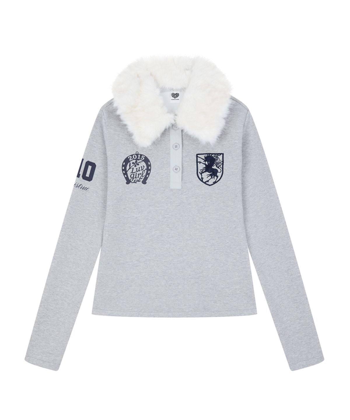 러브이즈트루(LUVISTRUE) RL FUR COLLAR SLEEVE(GRAY)