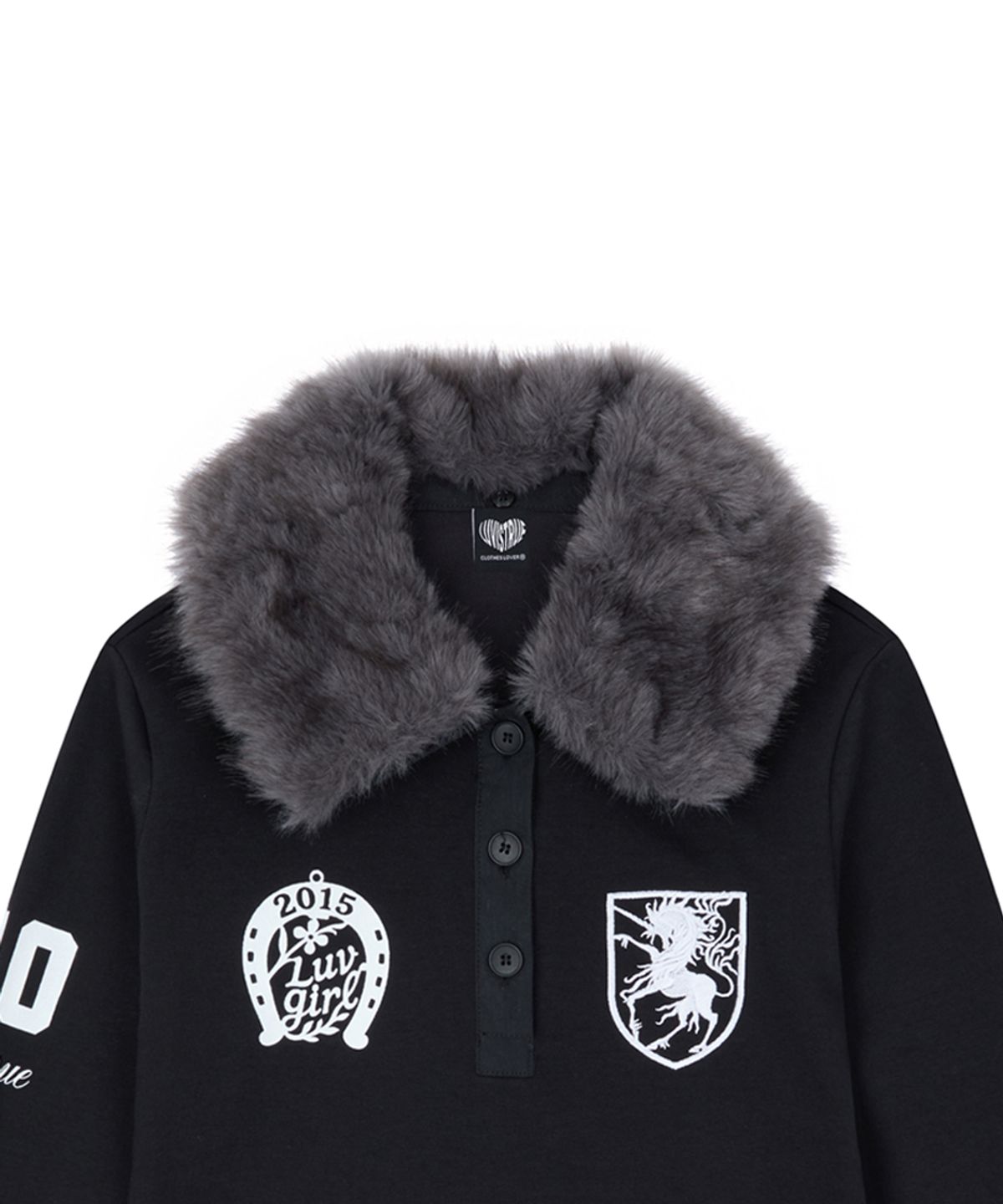 러브이즈트루(LUVISTRUE) RL FUR COLLAR SLEEVE(BLACK)