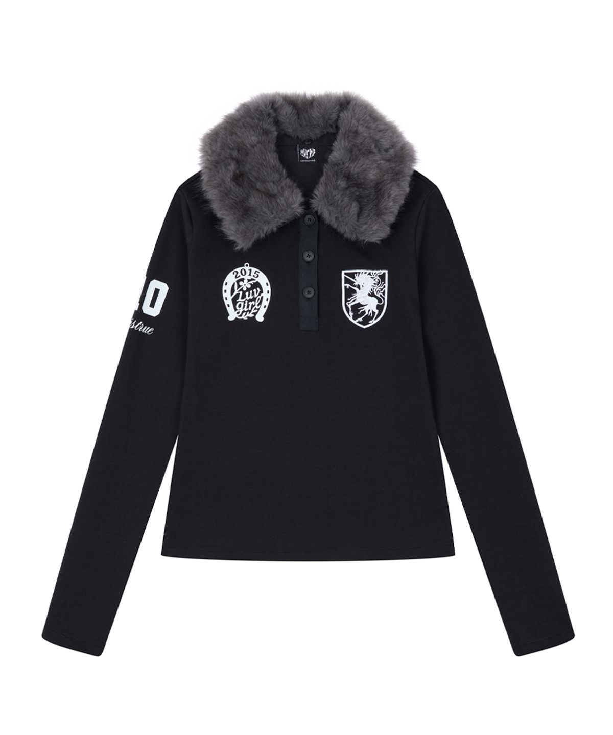 러브이즈트루(LUVISTRUE) RL FUR COLLAR SLEEVE(BLACK)