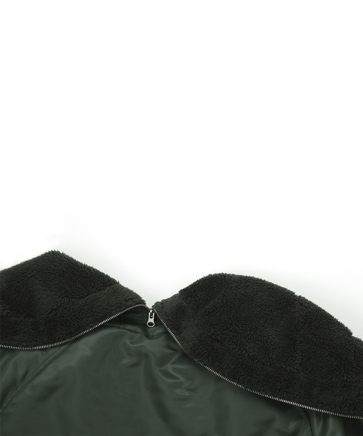 러브이즈트루(LUVISTRUE) RL FUR TRIM PATCH BOMBER JACKET(KHAKI)