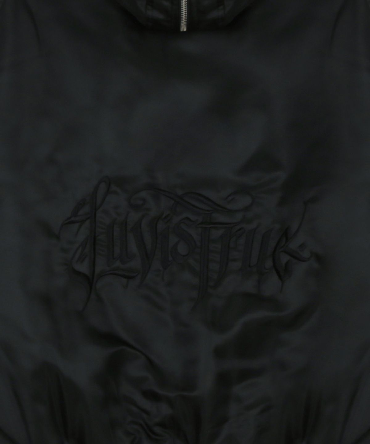러브이즈트루(LUVISTRUE) RL FUR TRIM PATCH BOMBER JACKET(BLACK)