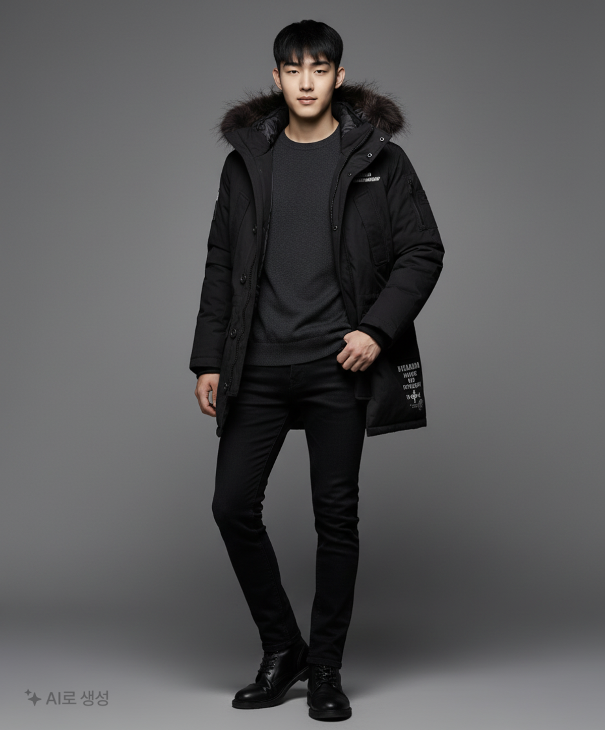 버커루(BUCKAROO) 하프 패딩/하프 헤비 아우터 M