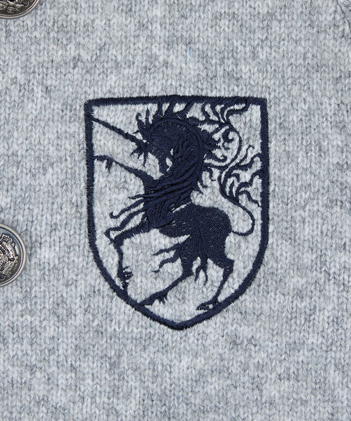 러브이즈트루(LUVISTRUE) RL HORSE 910 KNIT ZIP UP(GRAY)