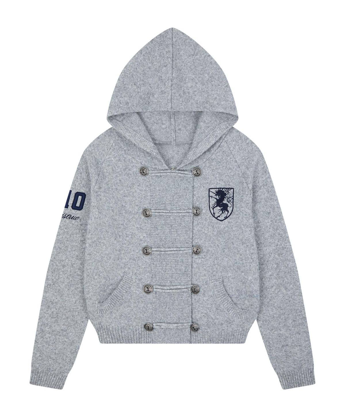 러브이즈트루(LUVISTRUE) RL HORSE 910 KNIT ZIP UP(GRAY)