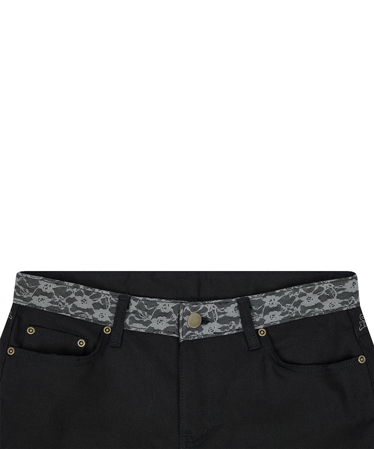 러브이즈트루(LUVISTRUE) RL LACE LOW RISE PANTS(BLACK)