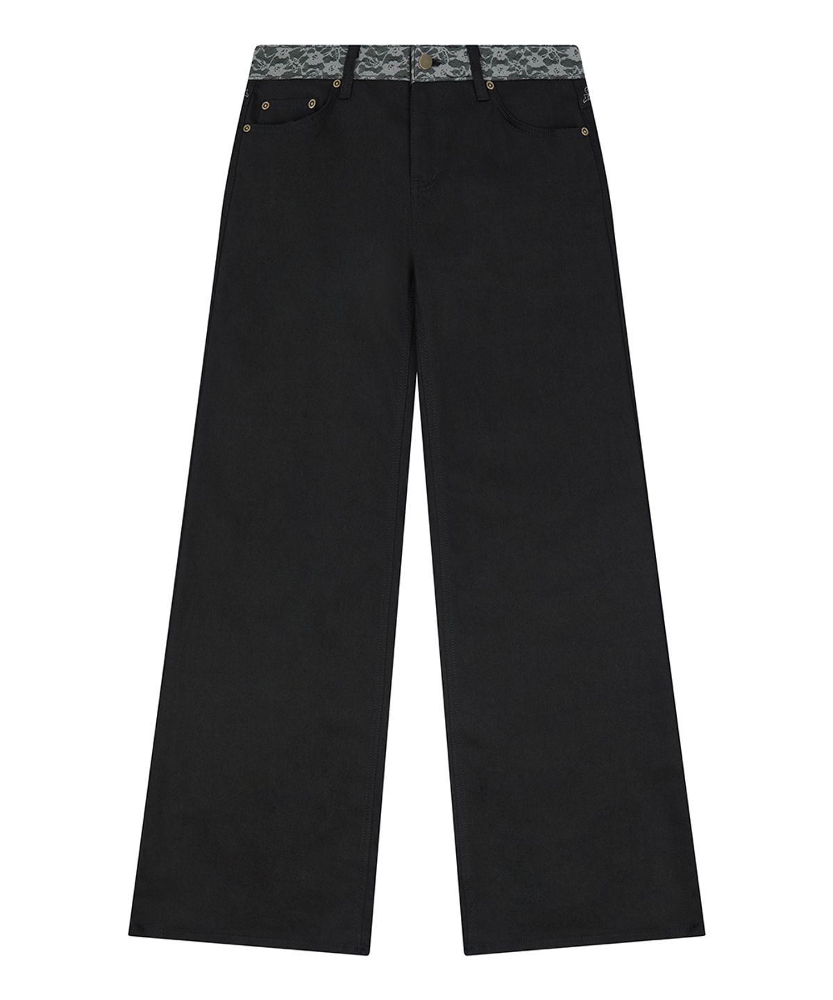 러브이즈트루(LUVISTRUE) RL LACE LOW RISE PANTS(BLACK)