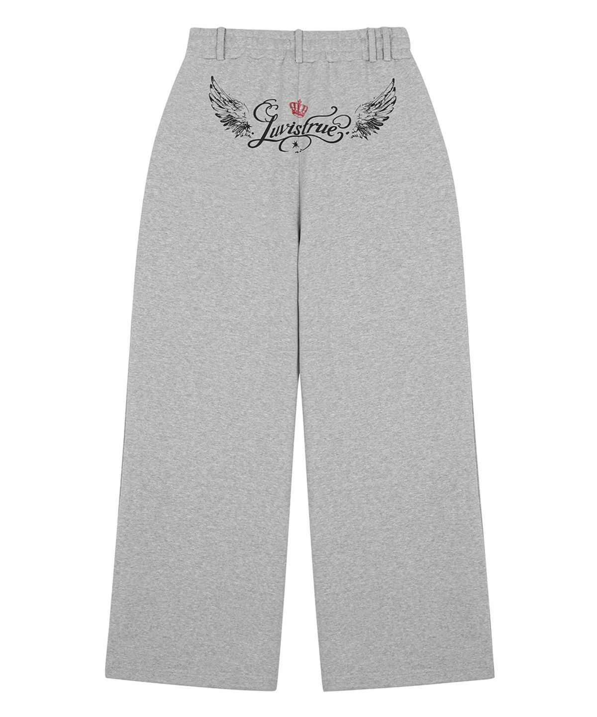 러브이즈트루(LUVISTRUE) RL LAYERED ANGEL TRAINING PANTS(GRAY)