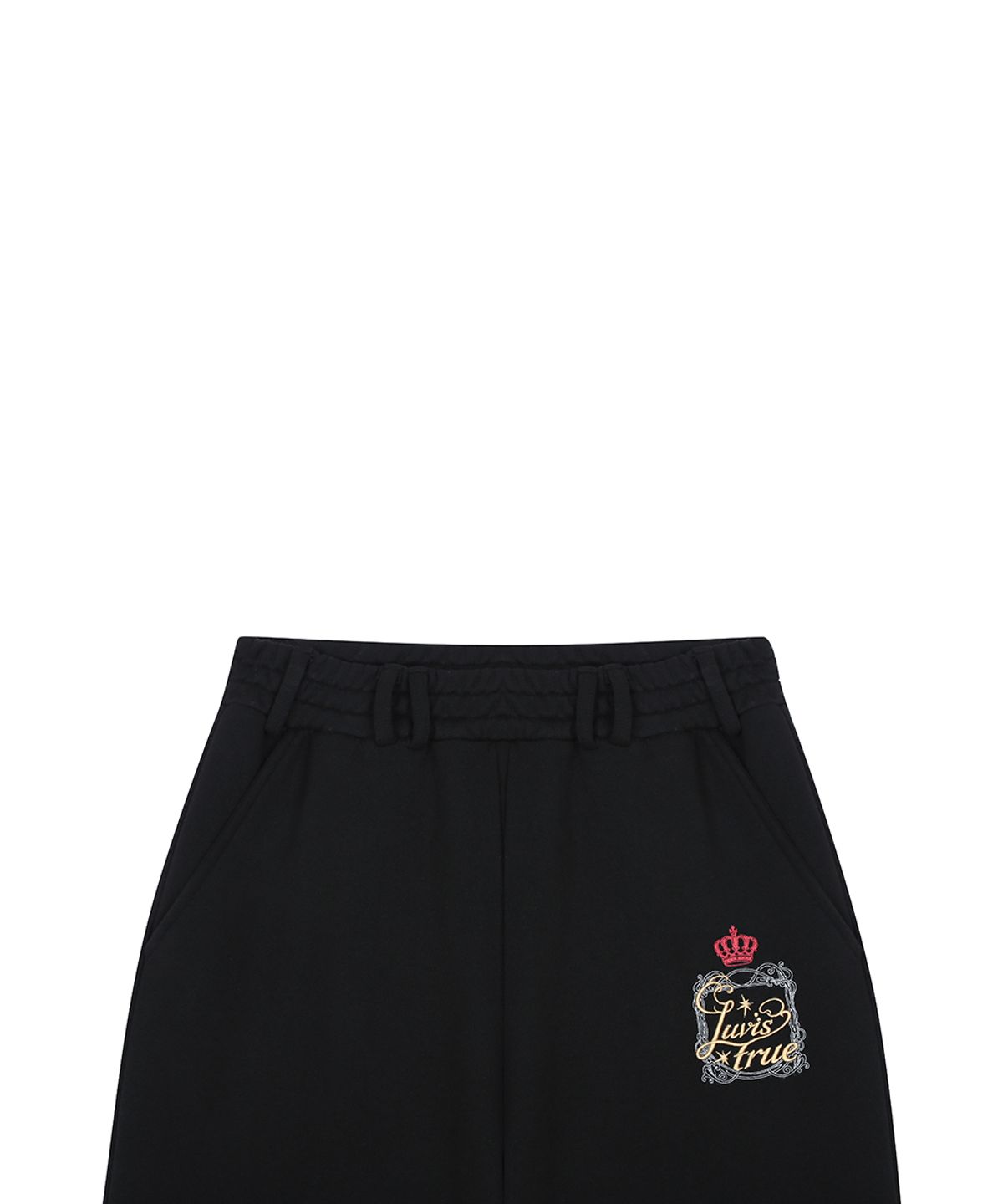 러브이즈트루(LUVISTRUE) RL LAYERED ANGEL TRAINING PANTS(BLACK)