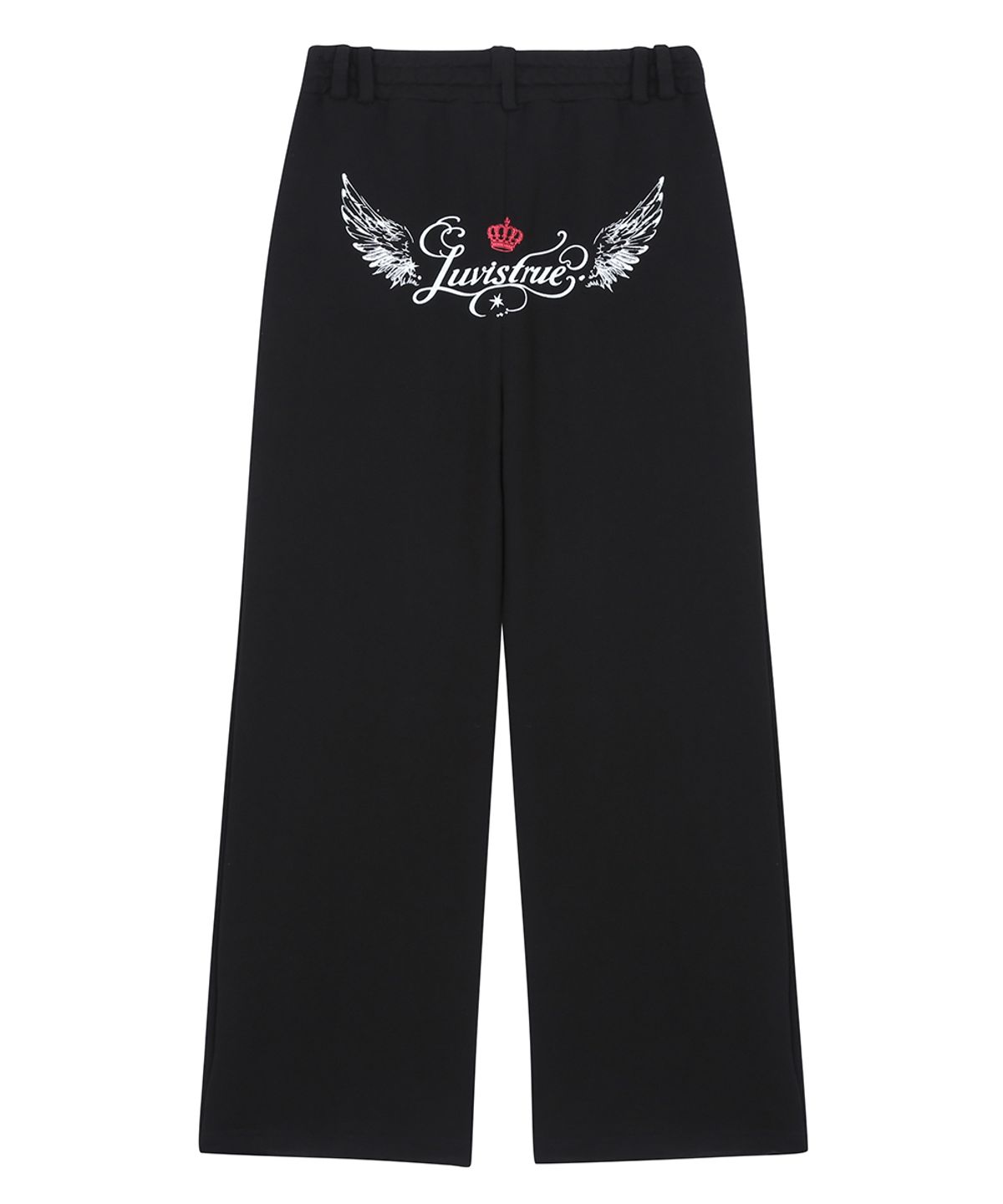 러브이즈트루(LUVISTRUE) RL LAYERED ANGEL TRAINING PANTS(BLACK)