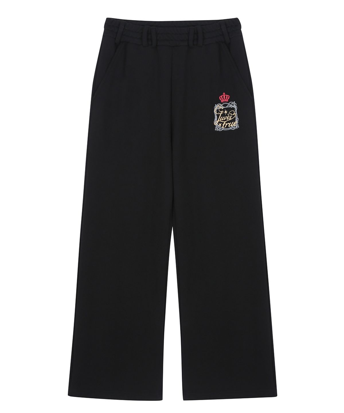 러브이즈트루(LUVISTRUE) RL LAYERED ANGEL TRAINING PANTS(BLACK)