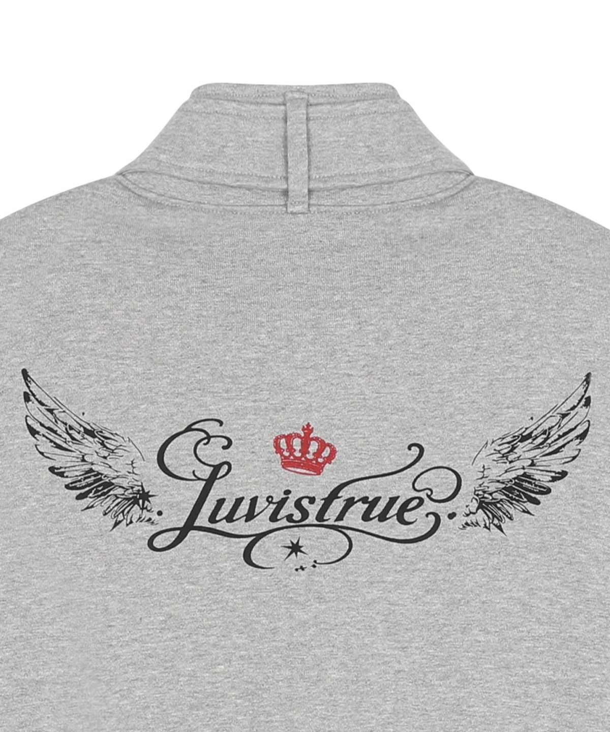 러브이즈트루(LUVISTRUE) RL LAYERED ANGEL TRAINING ZIP UP(GRAY)