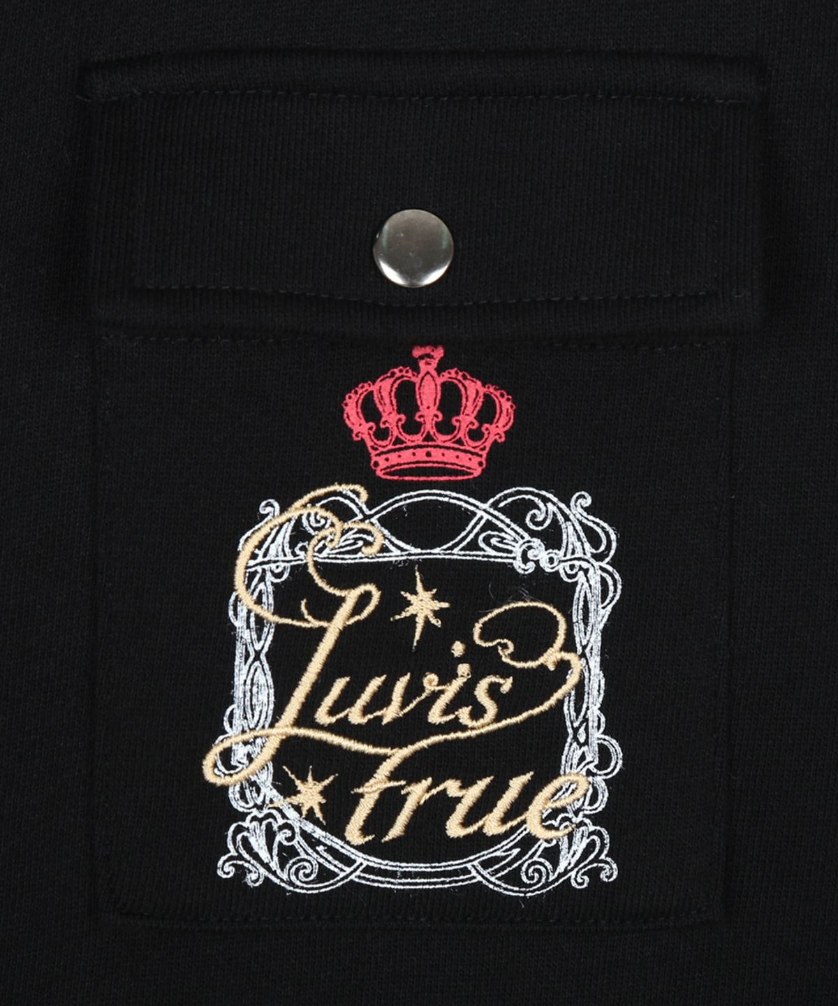 러브이즈트루(LUVISTRUE) RL LAYERED ANGEL TRAINING ZIP UP(BLACK)