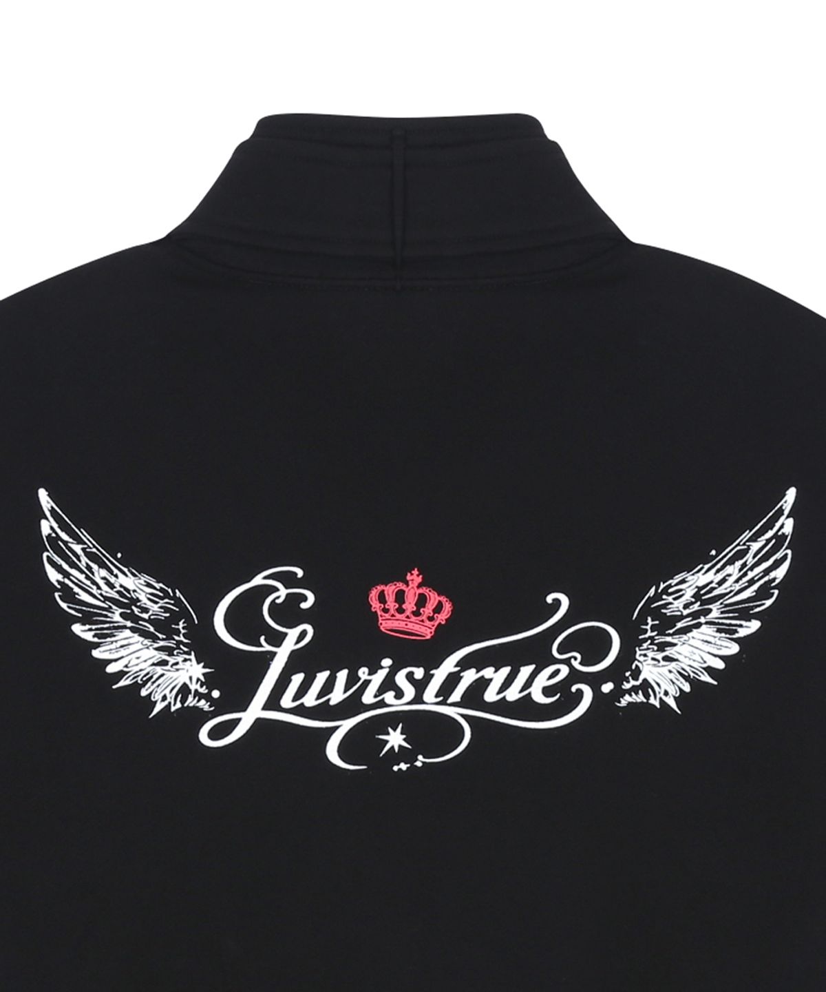 러브이즈트루(LUVISTRUE) RL LAYERED ANGEL TRAINING ZIP UP(BLACK)