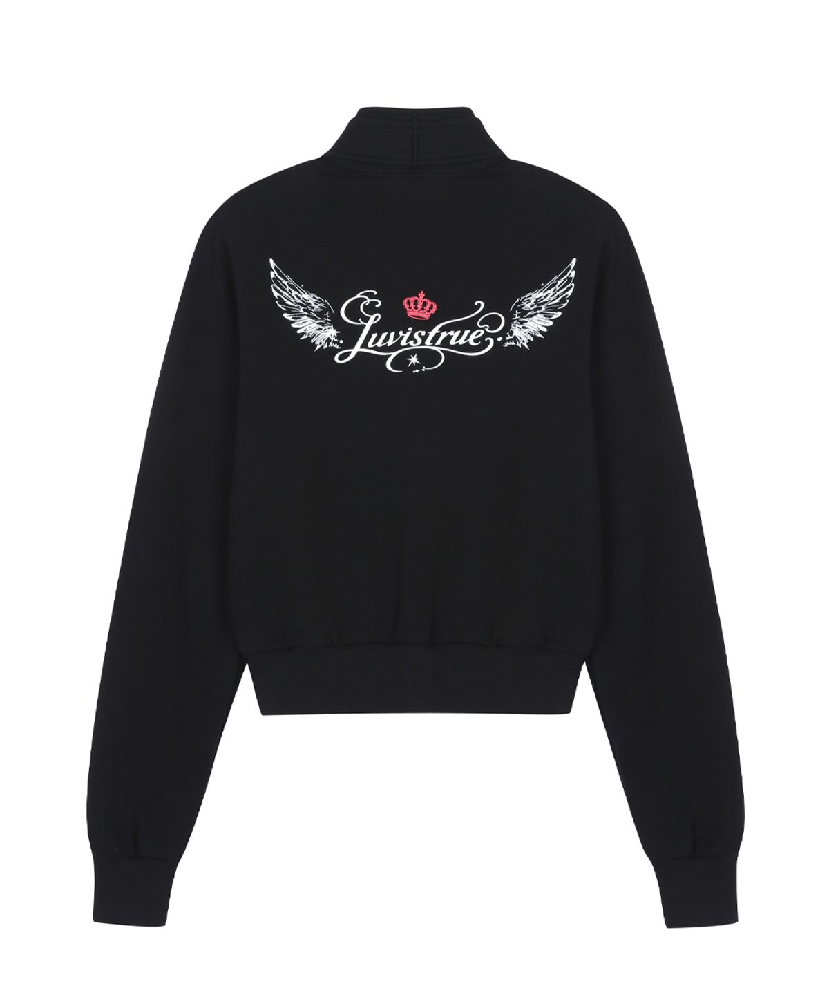 러브이즈트루(LUVISTRUE) RL LAYERED ANGEL TRAINING ZIP UP(BLACK)