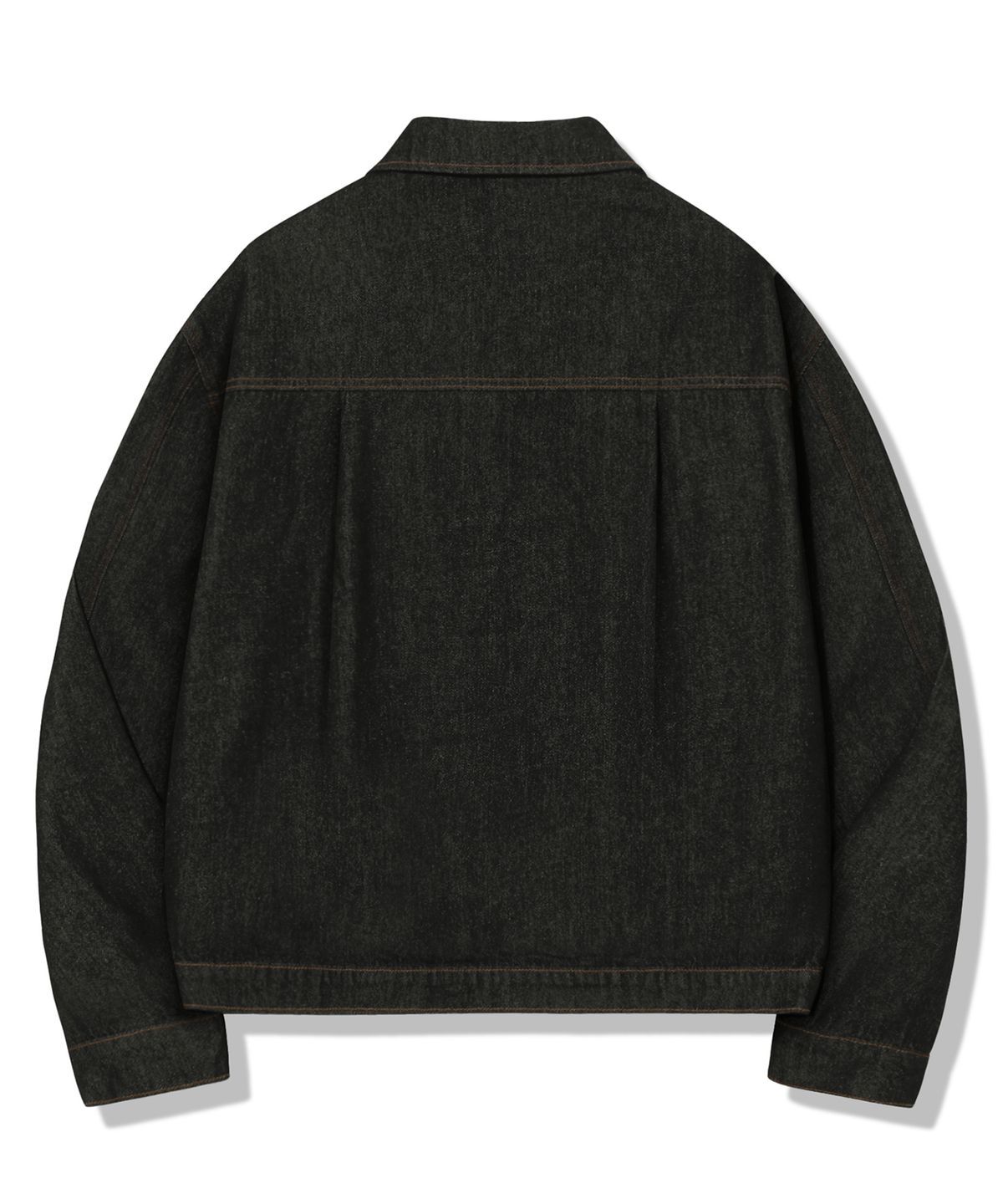 트릴리온(TRILLION) [논페이드] 12oz TYPE 1 데님 트러커 자켓_블랙