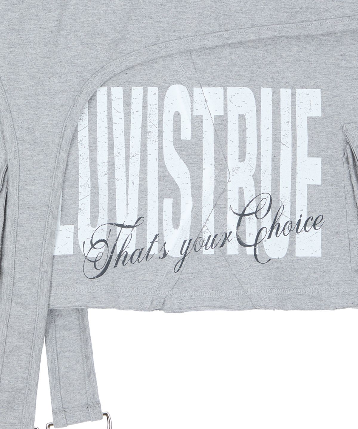 러브이즈트루(LUVISTRUE) RL LAYERED MINI SKIRT(GRAY)