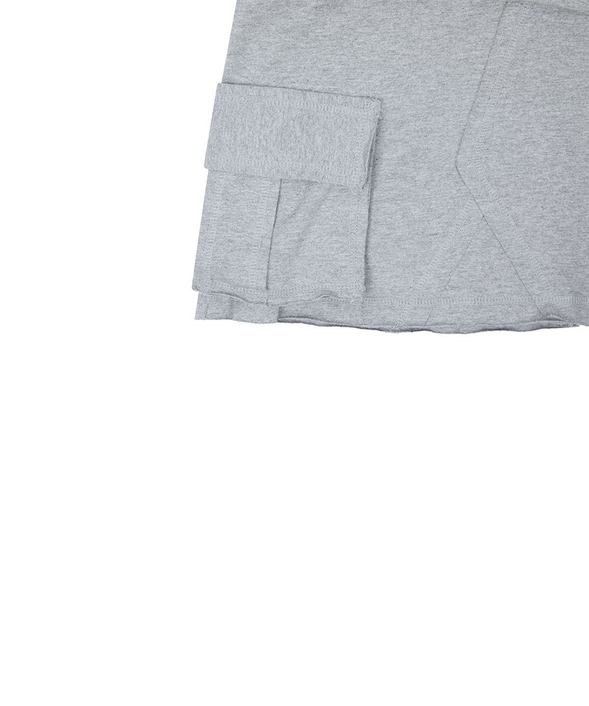 러브이즈트루(LUVISTRUE) RL LAYERED MINI SKIRT(GRAY)