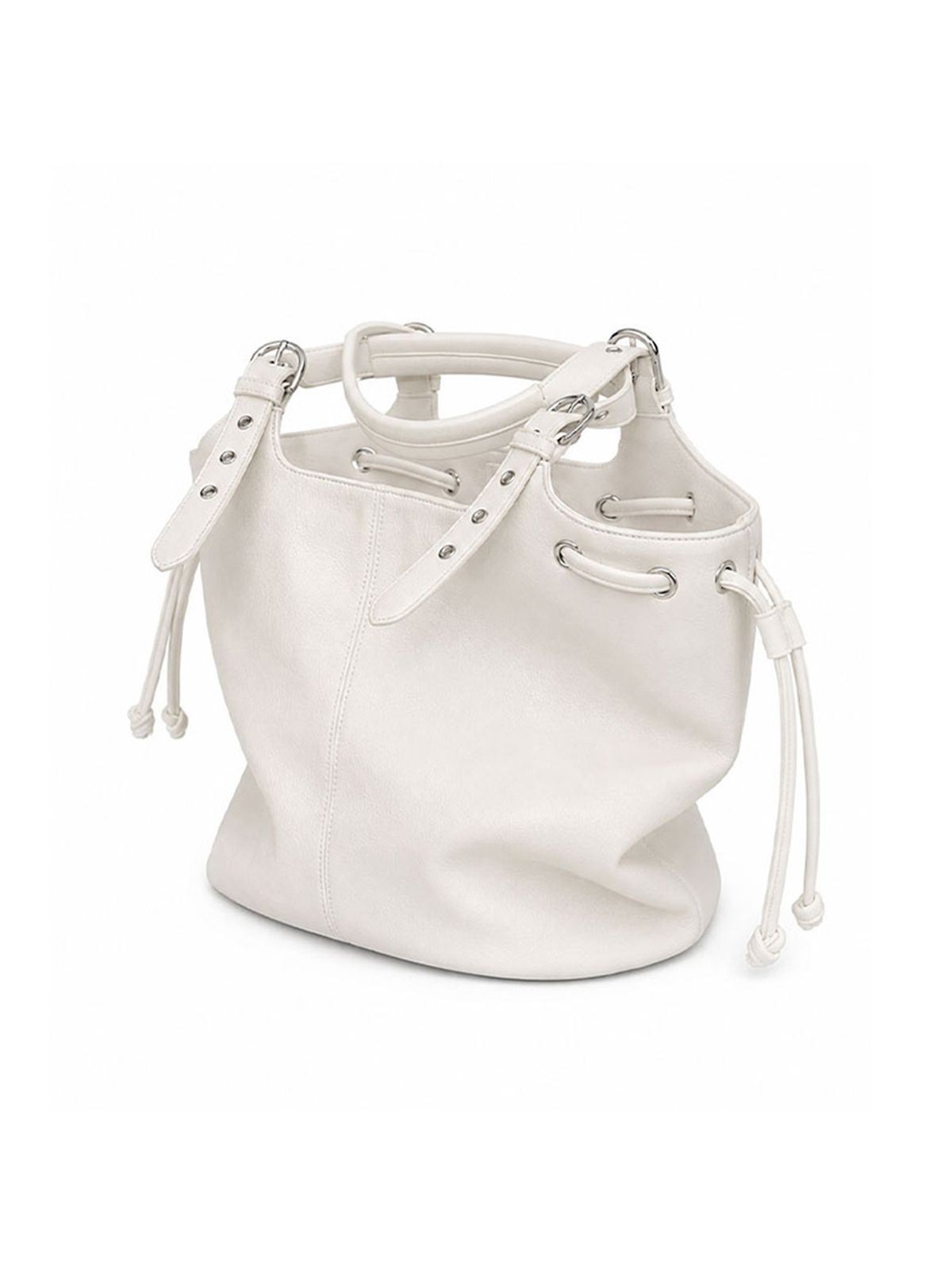 데누(DENU) Magrini Eyelet Shopper Bag [Ivory]
