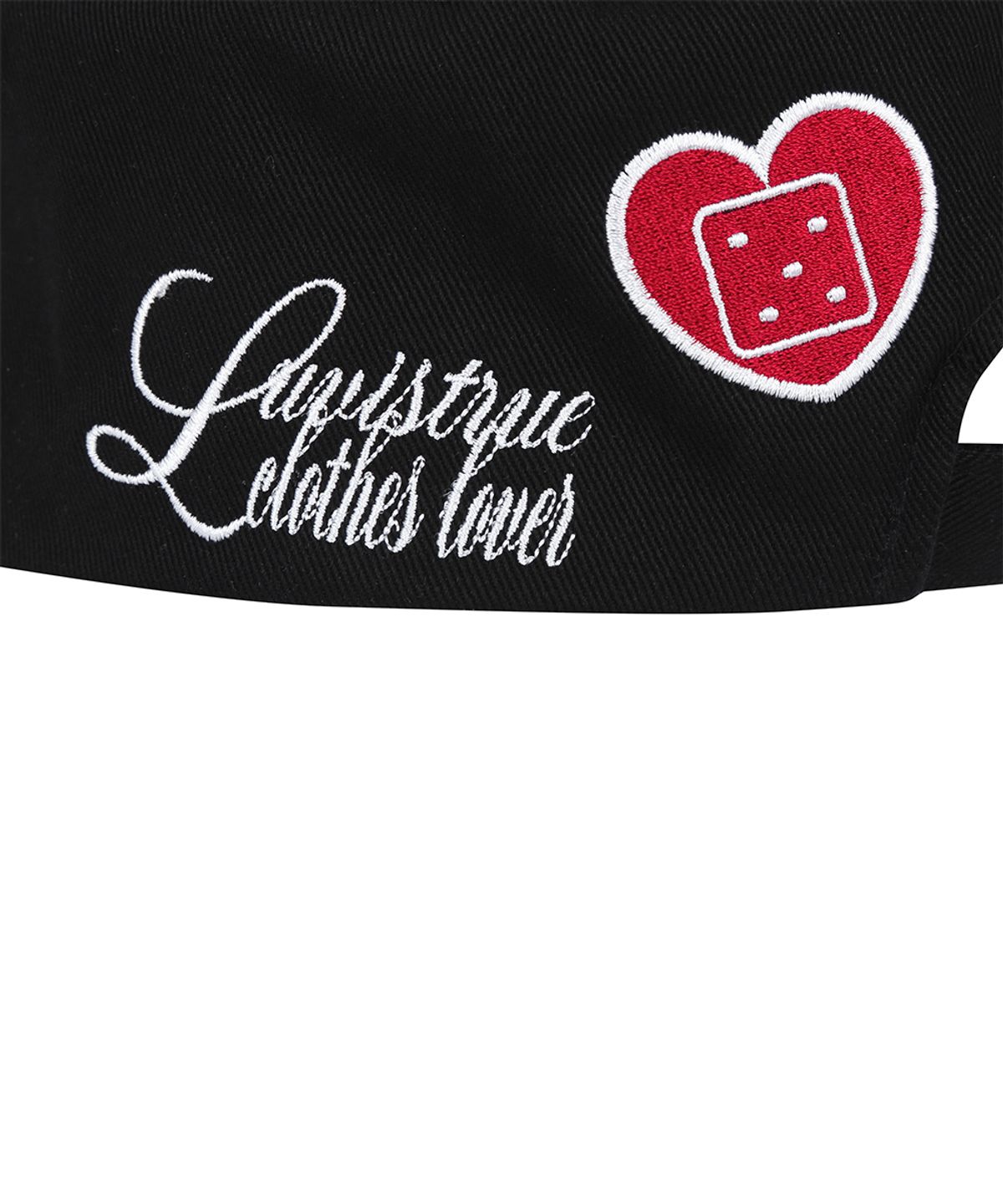 러브이즈트루(LUVISTRUE) RL LETTERING FILLBOX CAP(BLACK)