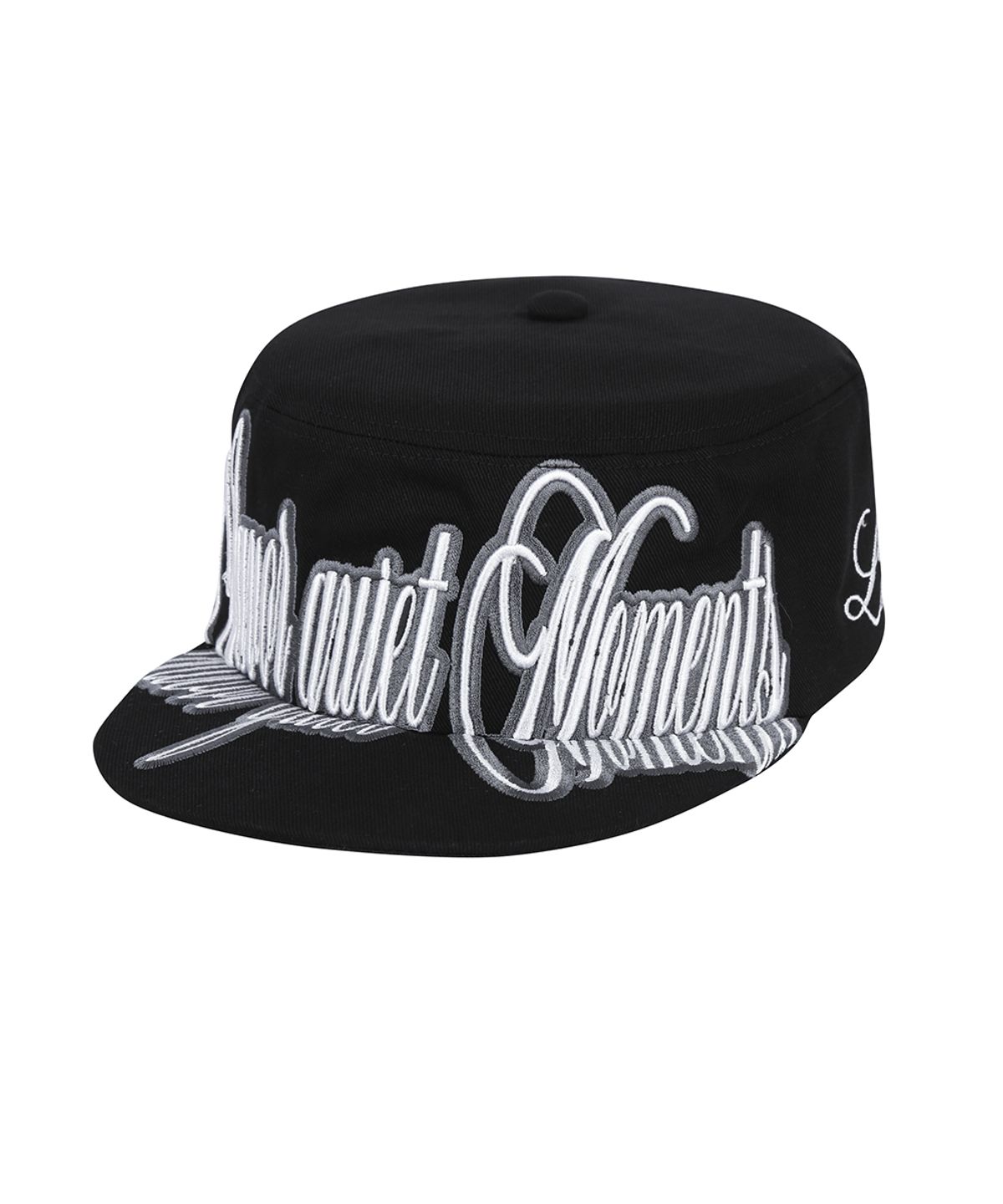 러브이즈트루(LUVISTRUE) RL LETTERING FILLBOX CAP(BLACK)