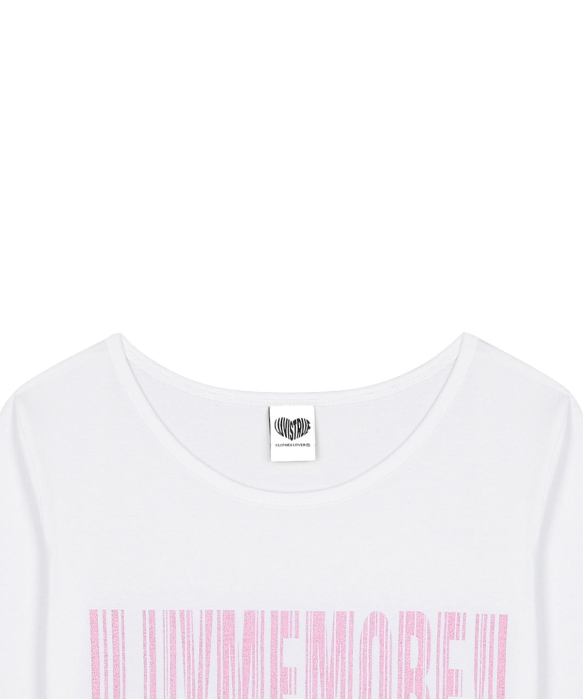 러브이즈트루(LUVISTRUE) RL LUVMEMORE SHIRRING TEE(WHITE)