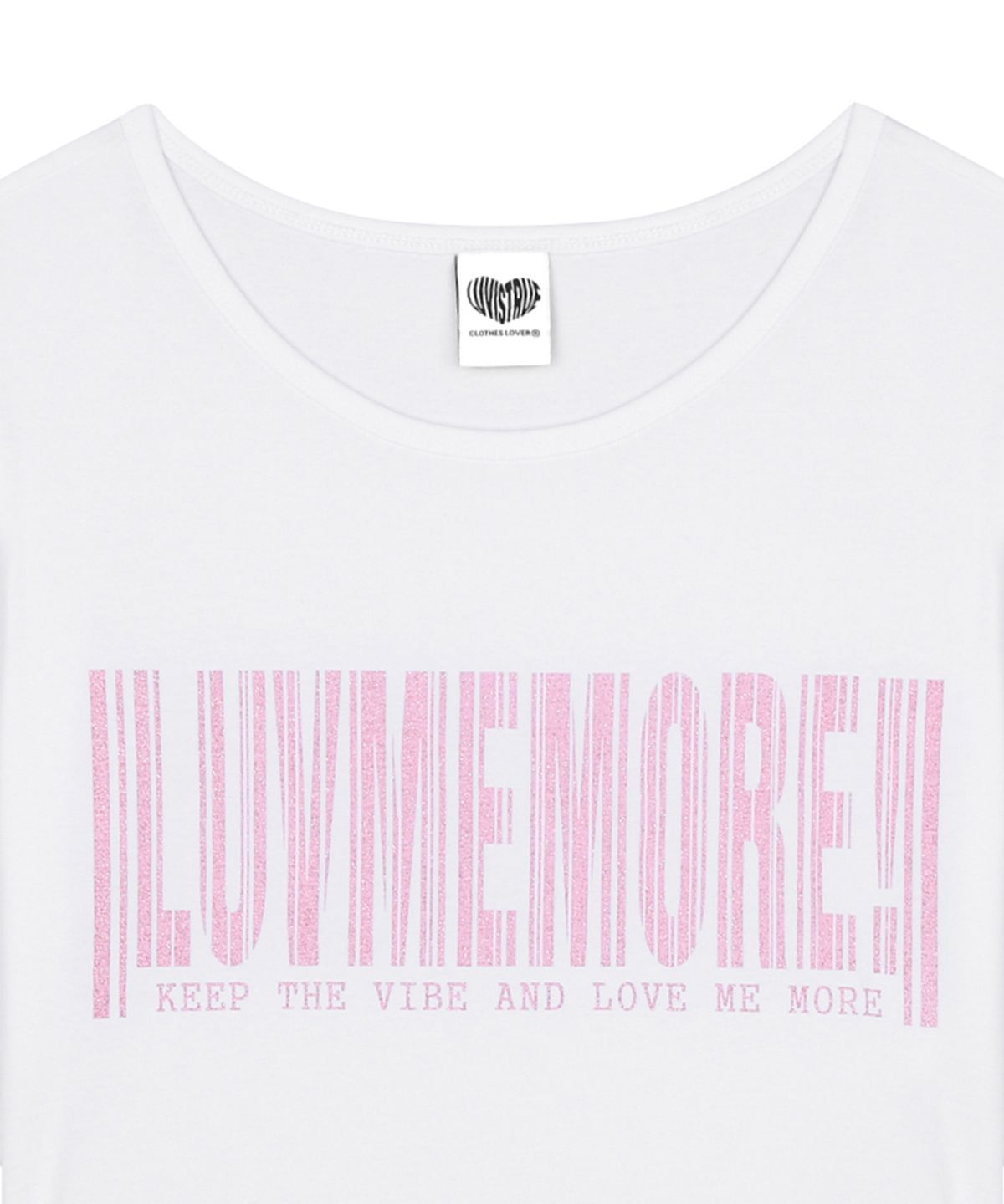 러브이즈트루(LUVISTRUE) RL LUVMEMORE SHIRRING TEE(WHITE)