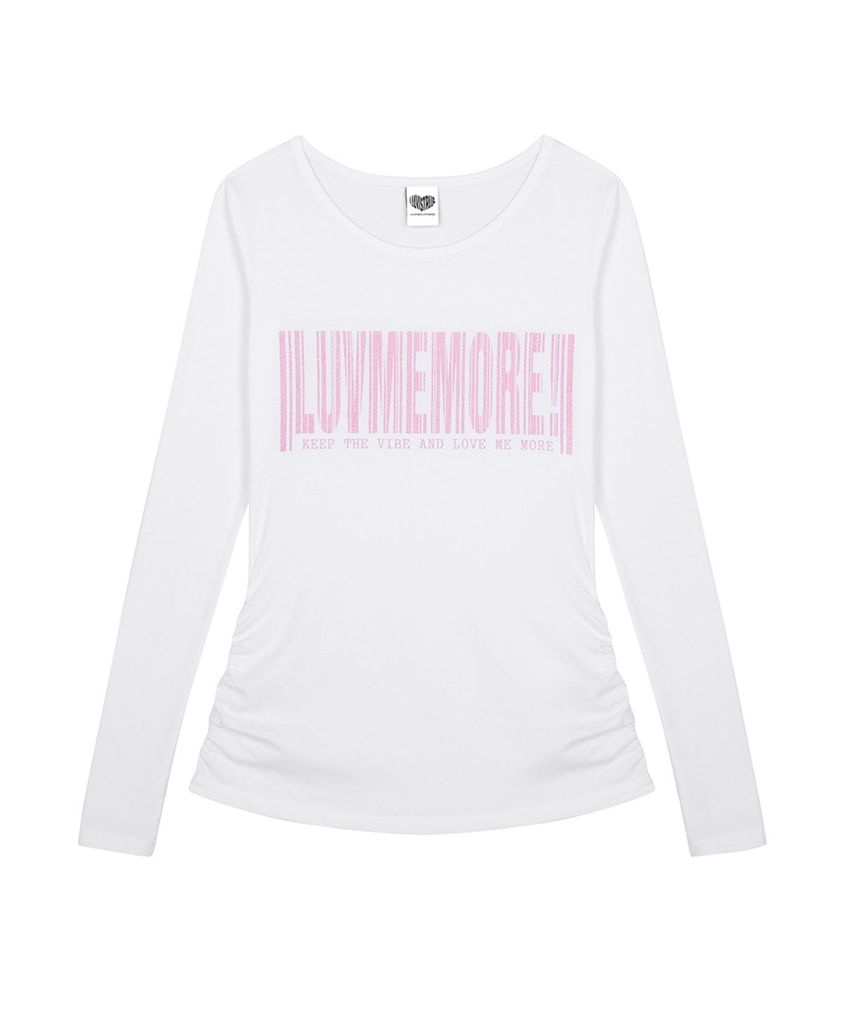 러브이즈트루(LUVISTRUE) RL LUVMEMORE SHIRRING TEE(WHITE)