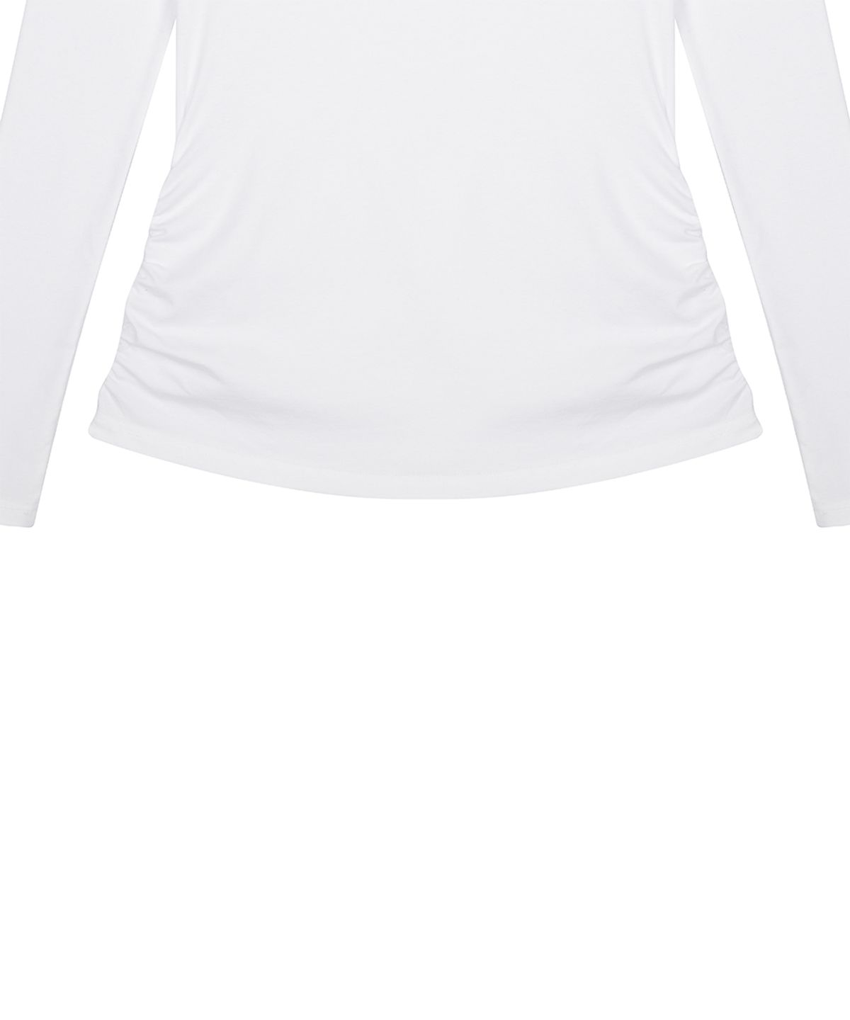 러브이즈트루(LUVISTRUE) RL LUVMEMORE SHIRRING TEE(WHITE)