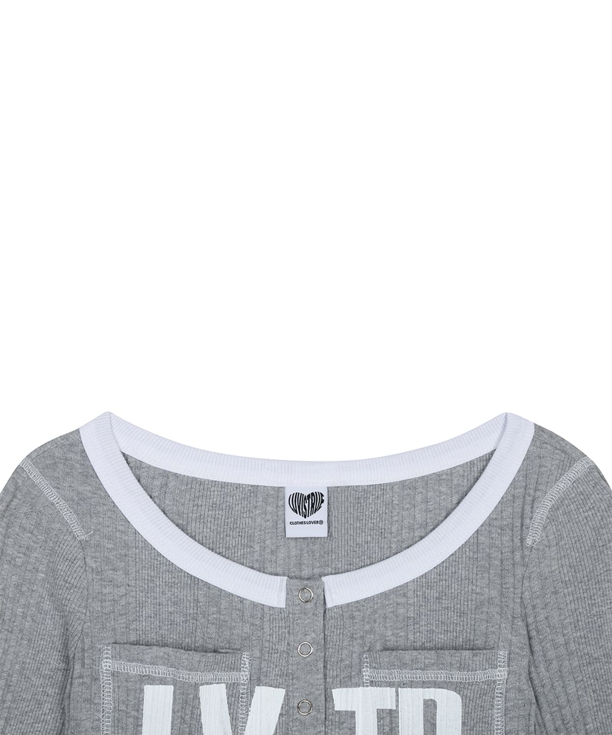 러브이즈트루(LUVISTRUE) RL LVTR 910 TEE(GRAY)