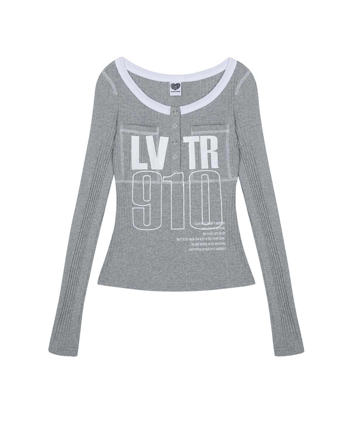 러브이즈트루(LUVISTRUE) RL LVTR 910 TEE(GRAY)