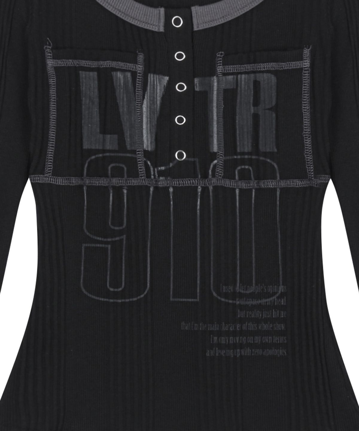 러브이즈트루(LUVISTRUE) RL LVTR 910 TEE(BLACK)