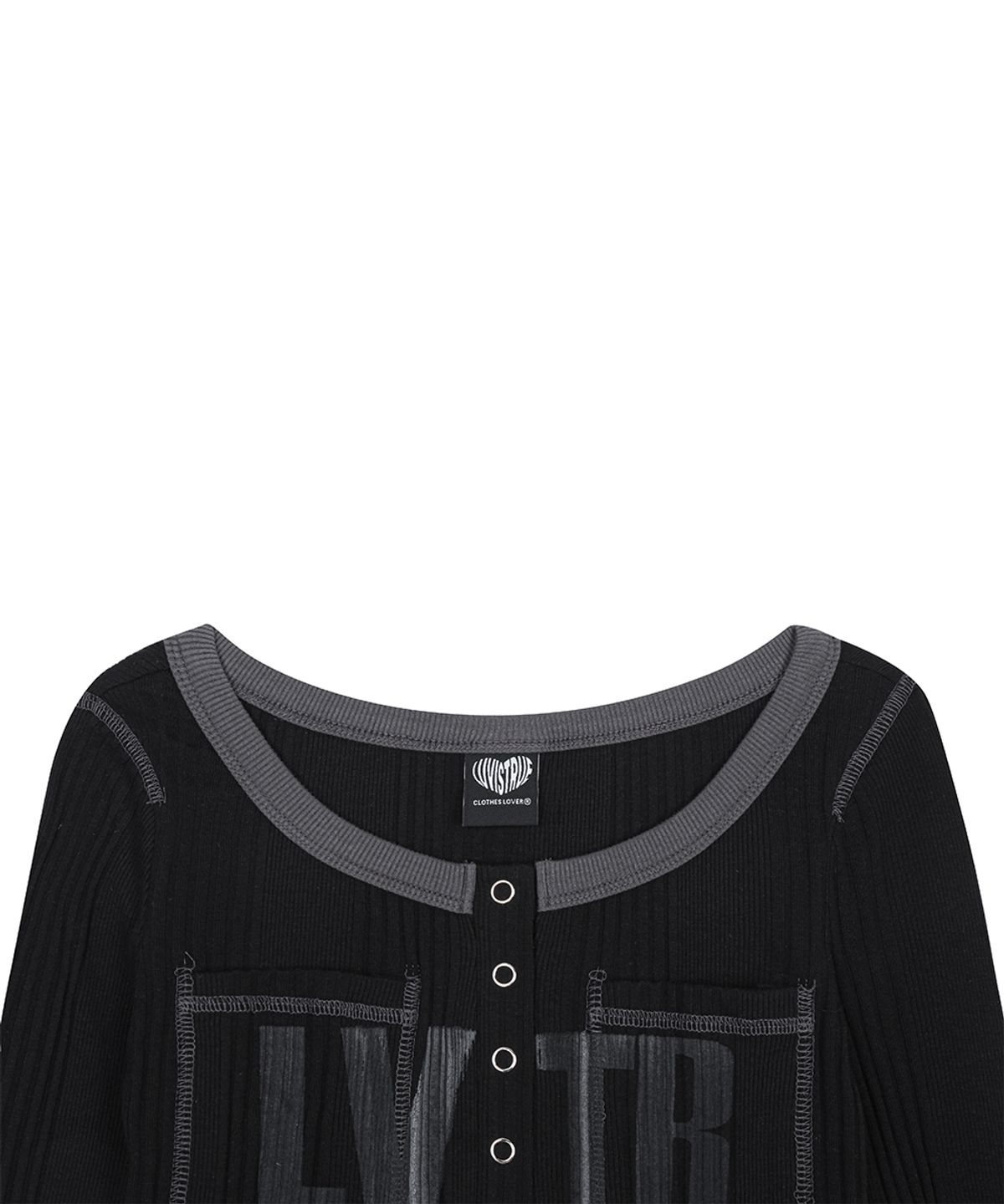 러브이즈트루(LUVISTRUE) RL LVTR 910 TEE(BLACK)