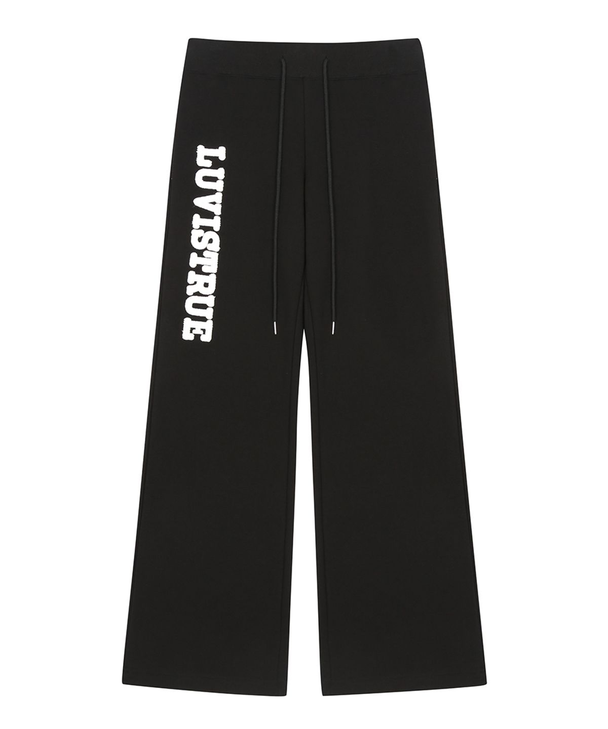 러브이즈트루(LUVISTRUE) RL PATCH BOOTCUT PANTS(BLACK)