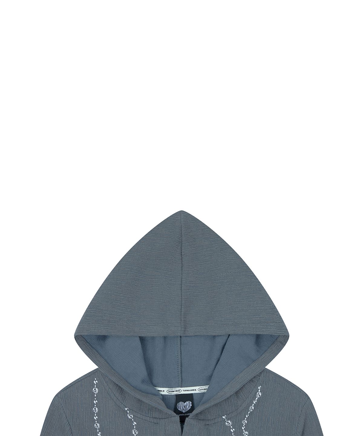 러브이즈트루(LUVISTRUE) RL ROSARY HOOD T-SHIRT(CHARCOAL)