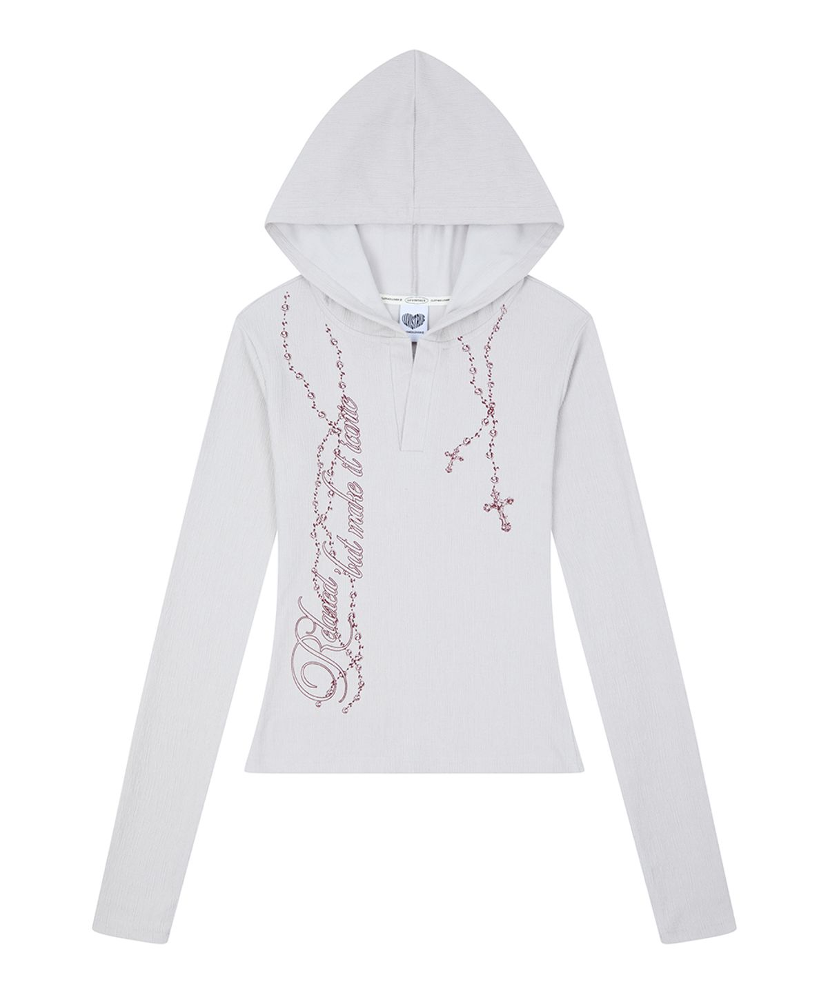 러브이즈트루(LUVISTRUE) RL ROSARY HOOD T-SHIRT(BEIGE)