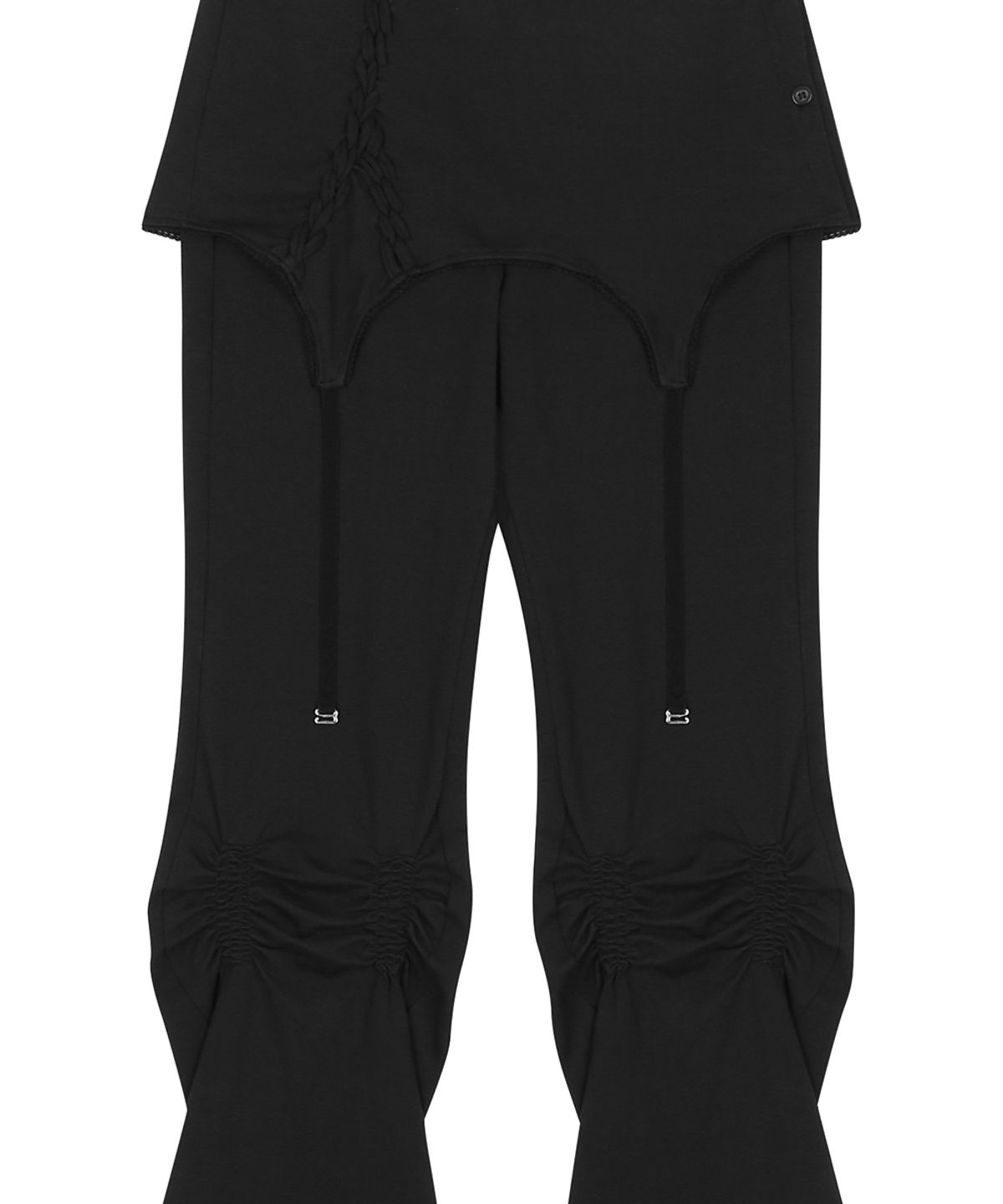 러브이즈트루(LUVISTRUE) RL SHIRRING BOOTSCUT PANTS(BLACK)