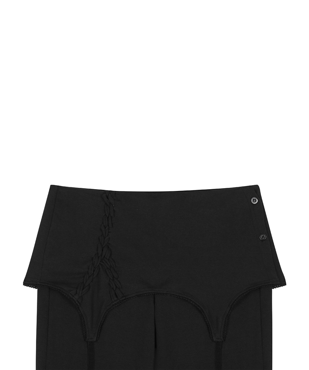 러브이즈트루(LUVISTRUE) RL SHIRRING BOOTSCUT PANTS(BLACK)