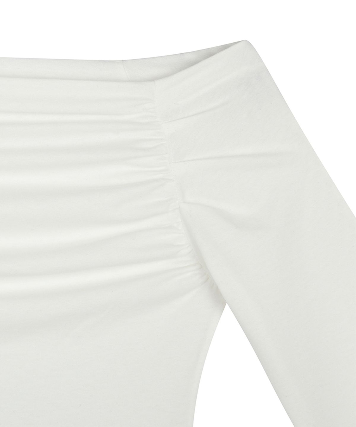 러브이즈트루(LUVISTRUE) RL SHIRRING SLEEVE(WHITE)