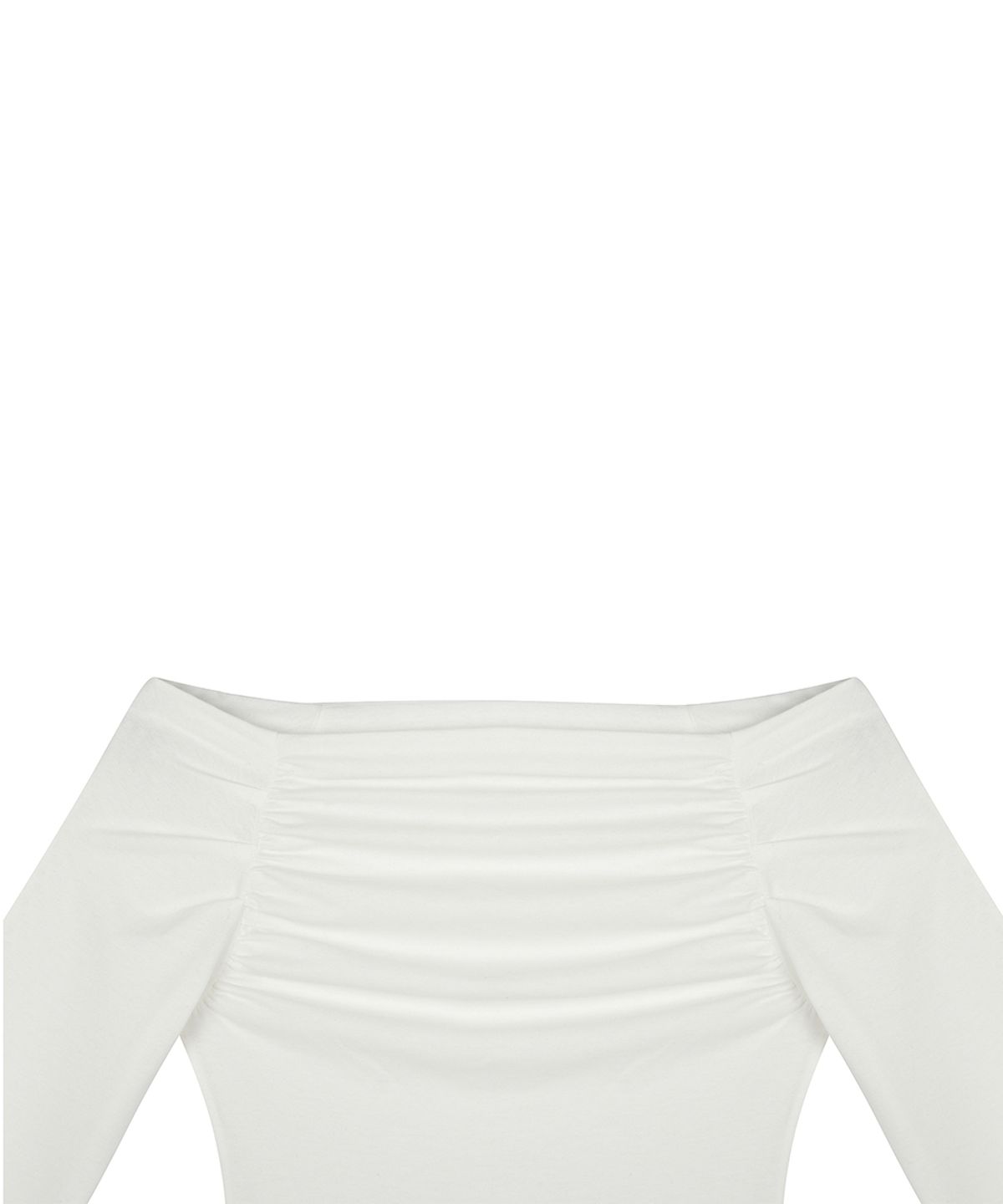 러브이즈트루(LUVISTRUE) RL SHIRRING SLEEVE(WHITE)