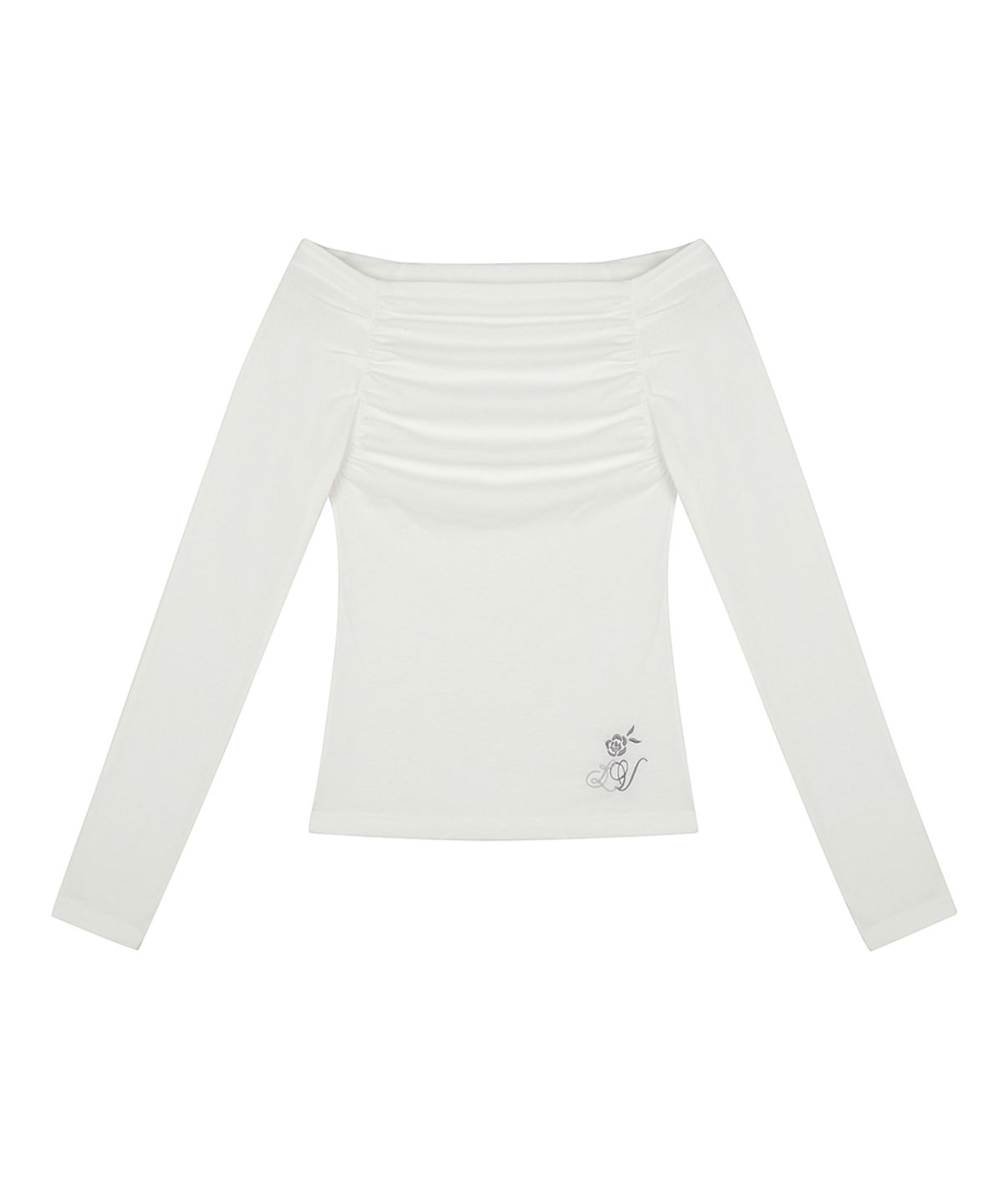 러브이즈트루(LUVISTRUE) RL SHIRRING SLEEVE(WHITE)