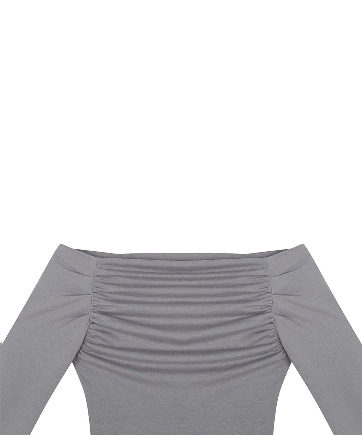러브이즈트루(LUVISTRUE) RL SHIRRING SLEEVE(CHARCOAL)