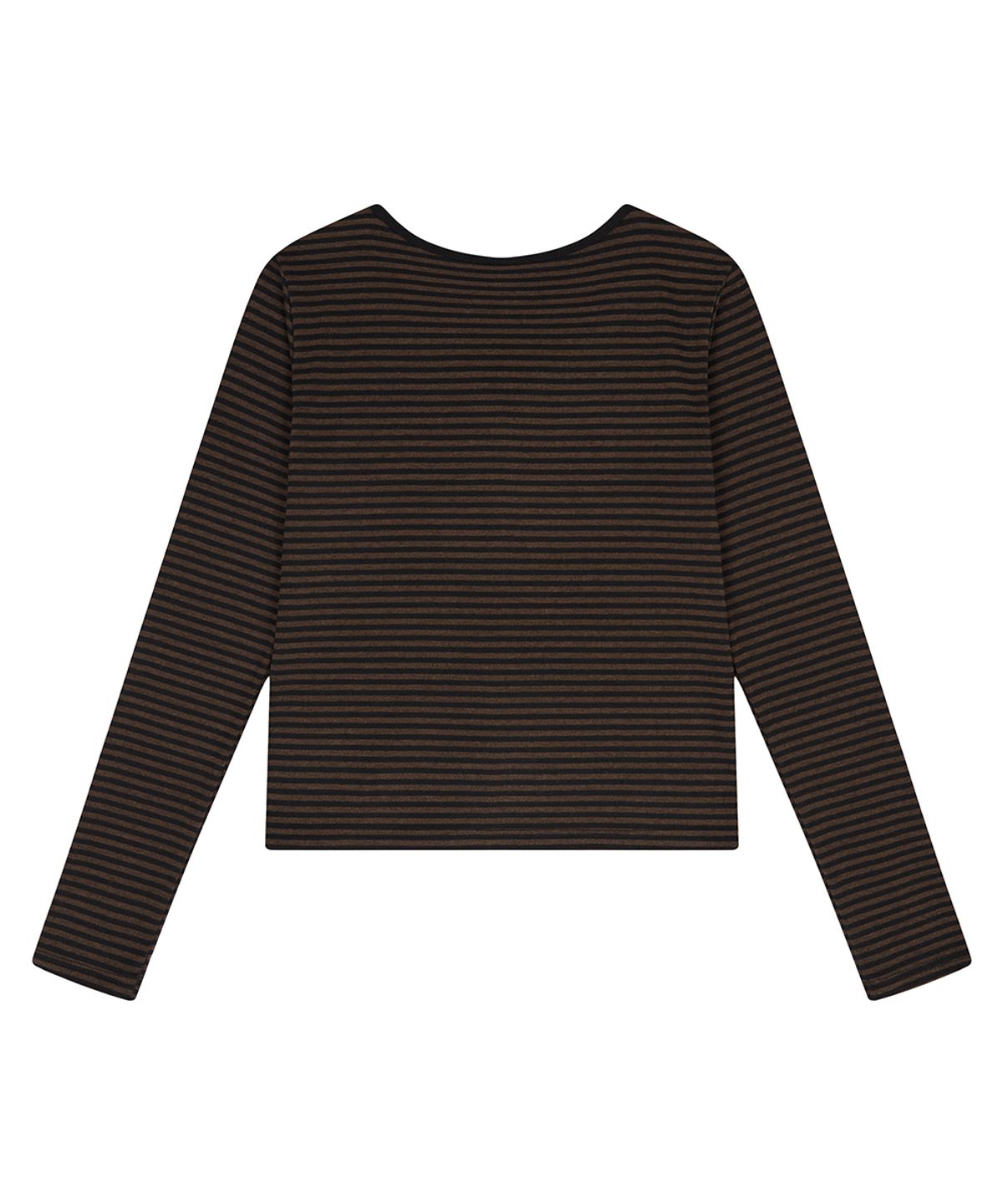 러브이즈트루(LUVISTRUE) BASIC ILOVEU SLEEVE TEE(BROWN)