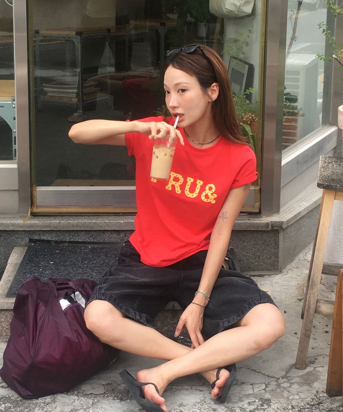 프루앤(FRUAND) BASIC COLOR T-SHIRT_4COLOR