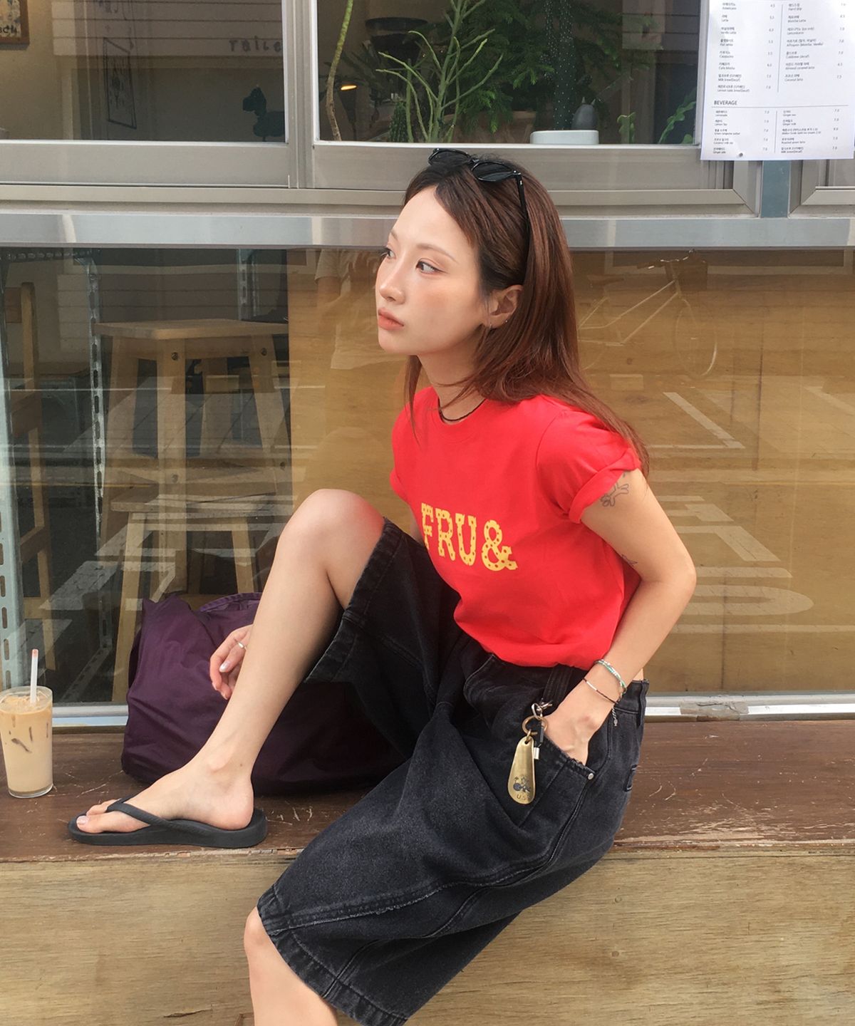 프루앤(FRUAND) BASIC COLOR T-SHIRT_4COLOR
