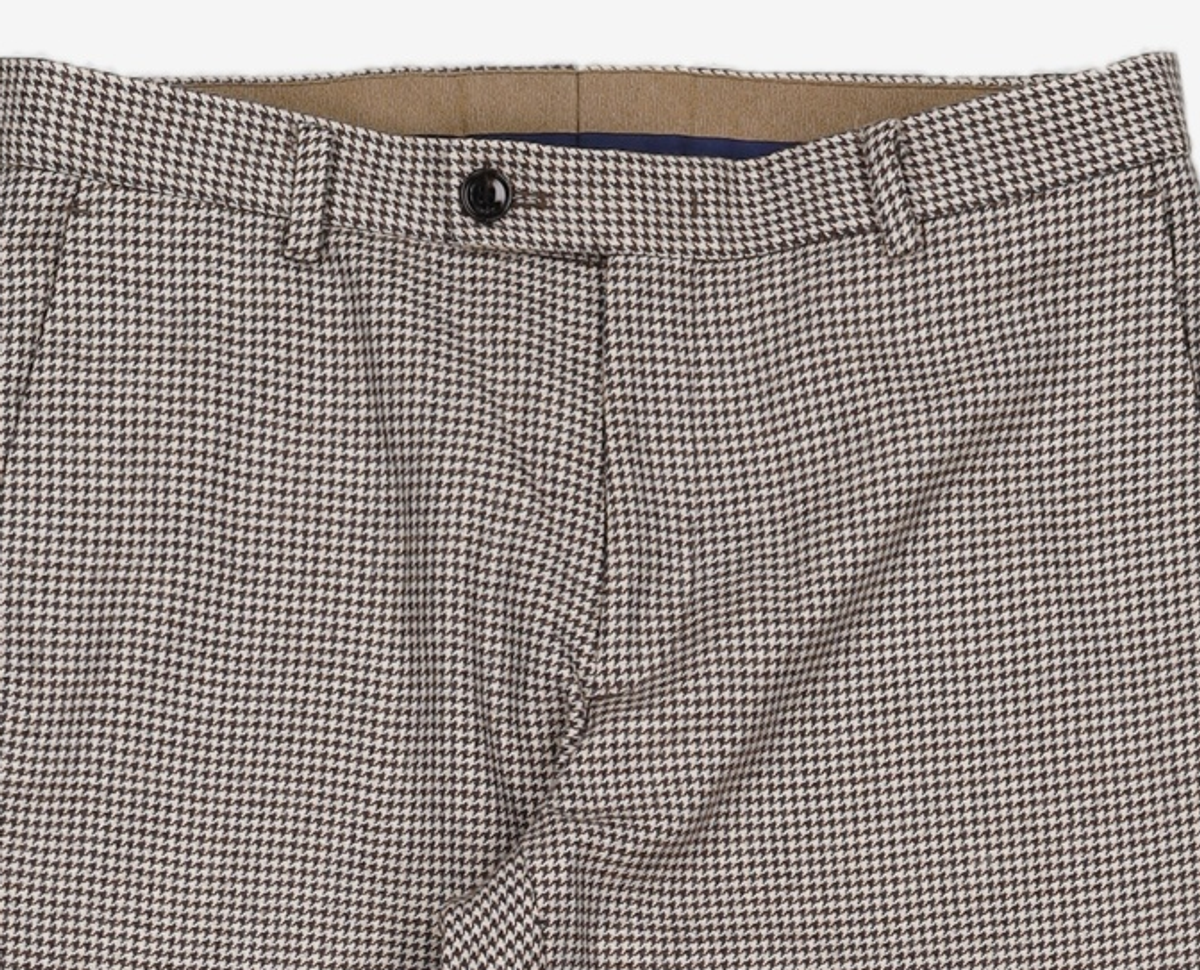 앤드지(AND Z) 베이지 하운드투스 셋업 팬츠 BZZ4PP1154BE 84